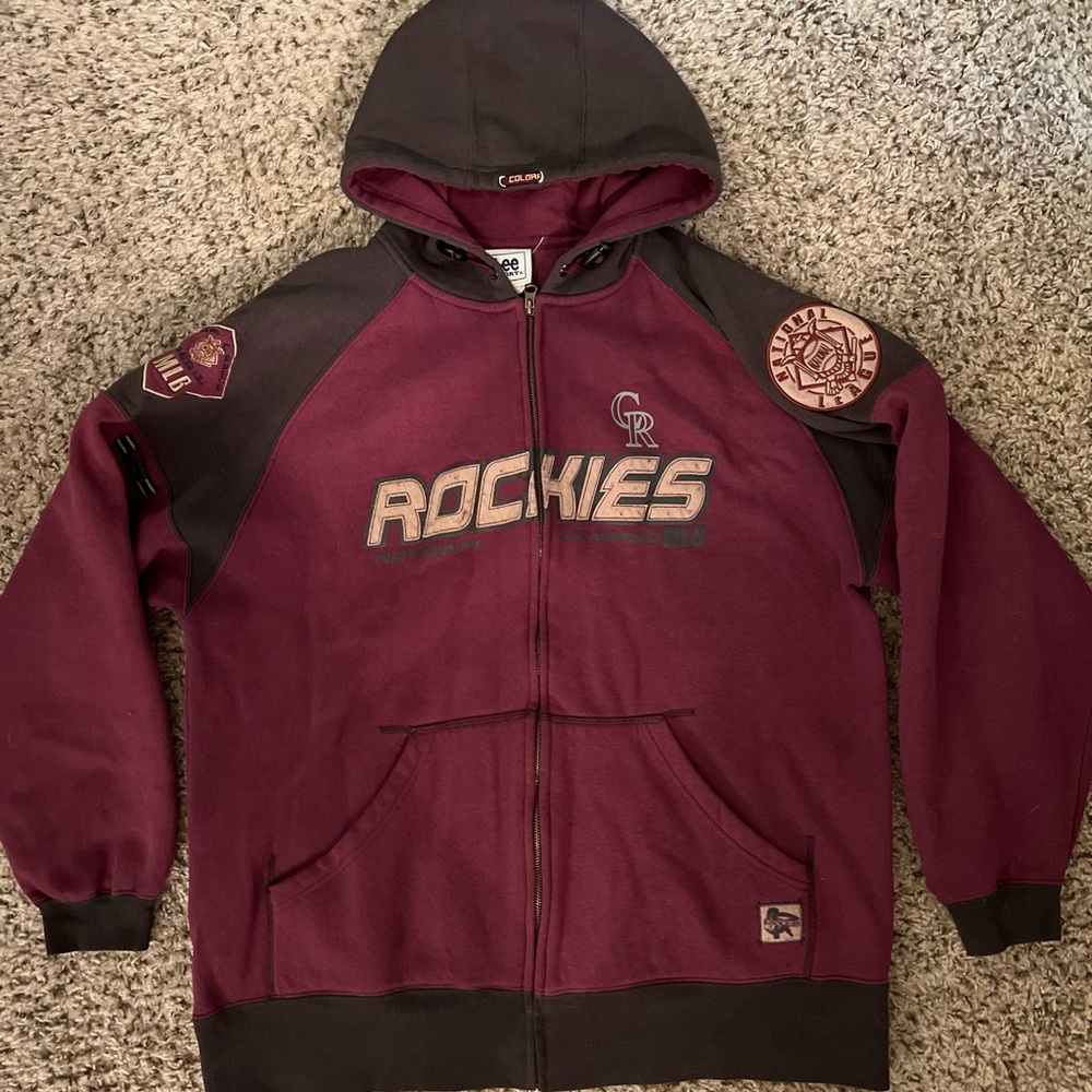 RARE Vintage Colorado Rockies Zip-up Jacket